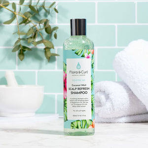 Flora & Curl | Coconut Mint Scalp Refresh Shampoo /300ml Mildes Shampoo Flora & Curl